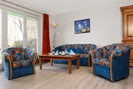 Wohnzimmer Ostsee Residenz Meeresblick Albatros