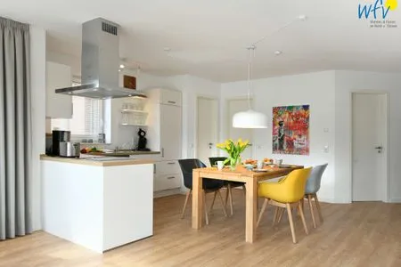 Wohnzimmer Haus im Dorfgroden 14 Ferienwohnung Muschelsucher