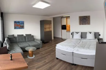 Wohnzimmer Haus Monopol Ferienwohnung Monopol-Sweet