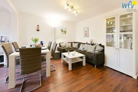 Wohnzimmer Familienhaus im Dorfgroden 27 Ferienwohnung Zugvogel