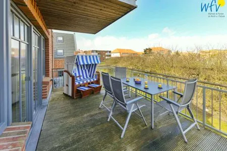 Balkon Bootshaus in den Dünen - 5 Ferienwohnung Strandgut