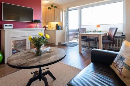 Wohnzimmer Syltdomizil Westsuite