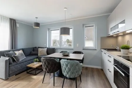 Wohnzimmer Sturmfrei Ferienwohnung "Suite 8"