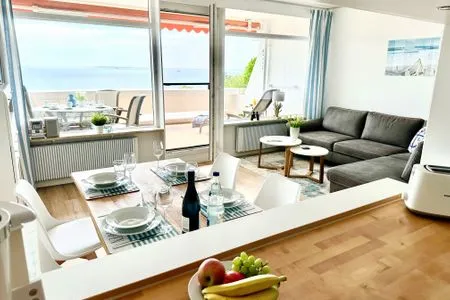 Wohnzimmer Ferienpark Sierksdorf App.193 - Strandlage/Strandkorb