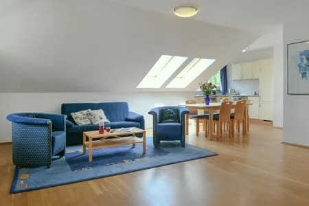 Wohnzimmer Villa Malte Ferienwohnung 8