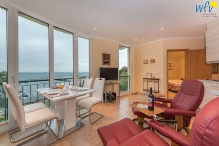 Wohnzimmer Lotsenstation Sassnitz Ferienwohnung O-Messe