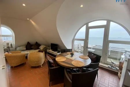 Wohnzimmer Haus Strandblick Ferienwohnung Meerblick 18