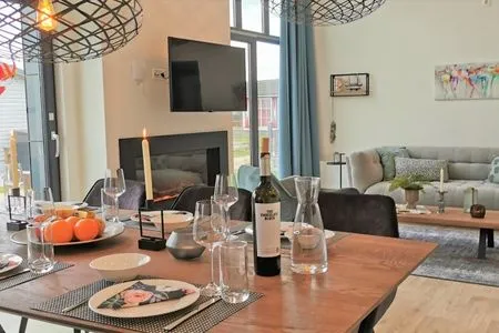 Enkhuizer Strand Cube Elite Estel mit Dachterrasse und Zaun Haus Nr. 337 Enkhuizen / IJsselmeer - 