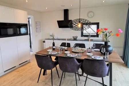 Enkhuizer Strand Cube Elite Estel mit Dachterrasse und Zaun Haus Nr. 337 Enkhuizen / IJsselmeer - 