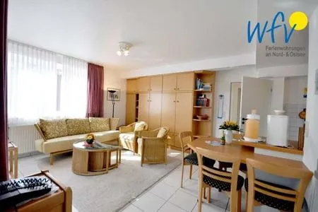 Wohnzimmer Haus Dünenblick Ferienwohnung 4