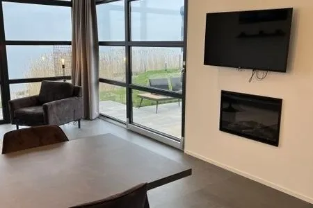 Enkhuizer Strand Chalet Strandmuschel Erste Reihe mit Zaun Haus Nr. 215 Enkhuizen / IJsselmeer - 