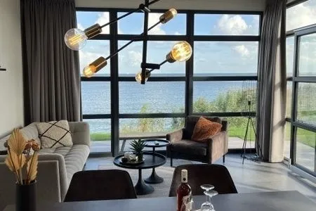 Enkhuizer Strand Chalet Strandmuschel Erste Reihe mit Zaun Haus Nr. 215 Enkhuizen / IJsselmeer - 