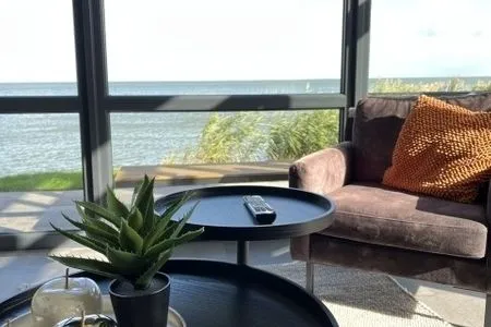 Enkhuizer Strand Chalet Strandmuschel Erste Reihe mit Zaun Haus Nr. 215 Enkhuizen / IJsselmeer - 