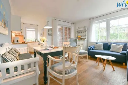 Wohnzimmer Luv und Lee Ferienwohnung Juister Stuv