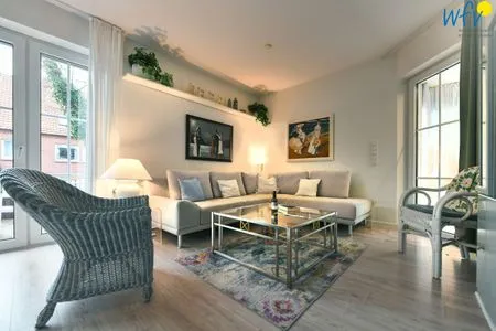 Wohnzimmer Juist Zauber - Haus 3 Ferienwohnung Lampe