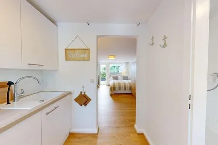 Küche / Küchenzeile Küstenplatz - Seepferdchen - mit zwei Sonnenterrassen