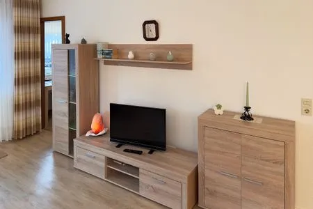 Wohnzimmer der Ferienwohnung Meeresbrise in Wittdün auf Amrum Haus Seeadler Ferienwohnung Meeresbrise