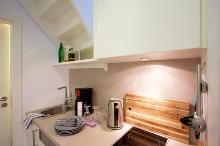 Küche / Küchenzeile (STA200) Ferienwohnung "Dünengras"