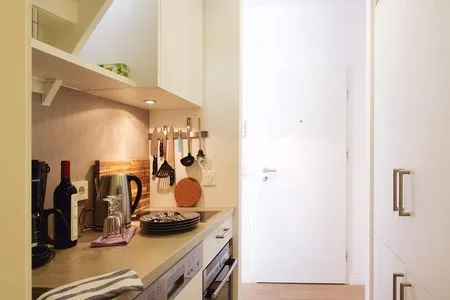 Küche / Küchenzeile (STA200) Ferienwohnung "Dünengras"