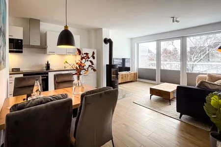 Wohnzimmer Gebirgsresort Ferienwohnung Schanzenblick