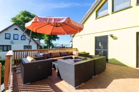 Terrasse Ferienhaus Kieferngrund