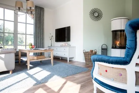 Wohnzimmer Ferienhaus Haubenlerche 14