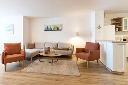 Ferienwohnung Herzog Barnim Aparthotel Zingst - Wohnzimmer  Herzog Barnim