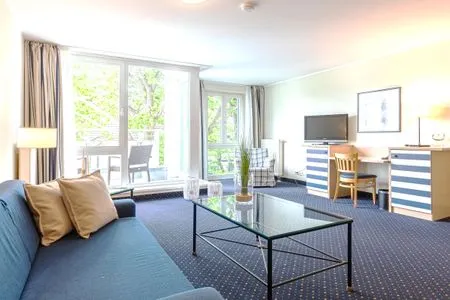 Ferienwohnung Strandhafer Aparthotel Zingst - Wohnzimmer  Strandhafer