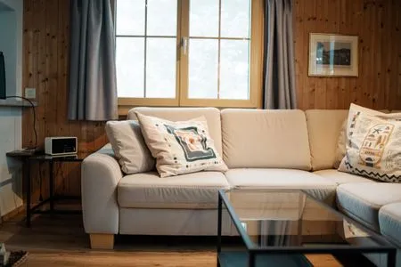 Couch in livingroom Chalet Chapfwald