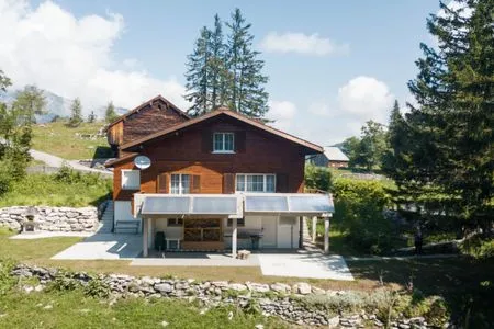 View of the house in summer Chalet Chapfwald