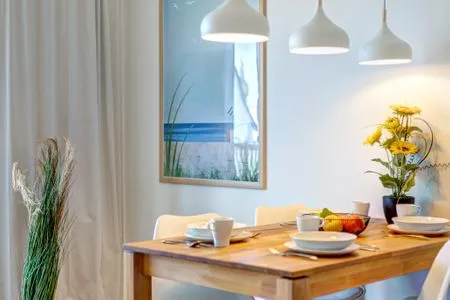 Wohnzimmer Bernsteinquartier, Whg. 05.50 "Dünensonne"