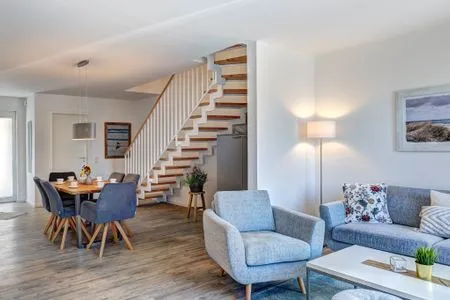 Wohnzimmer Bernsteinquartier, Ferienhaus 09a "Meeresrauschen"