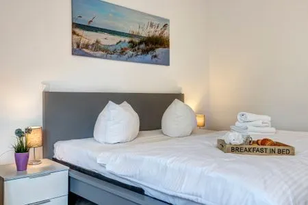 Schlafzimmer Bernsteinquartier, Ferienhaus 09b "Ostseeparadies"