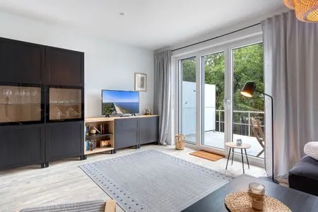 Wohnzimmer Bernsteinquartier, Ferienhaus 10b