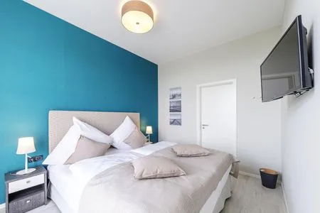 4 Ferienwohnung Ostseeperle Ostseebad Wustrow ZweiWasser Alte Seefahrtschule Schlafzimmer  Ostseeperle