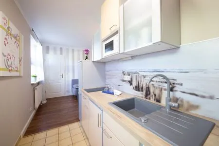 Küche / Küchenzeile Ferienwohnung Lütt-Matt´n