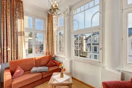 Wohnzimmer Villa Ahlbeck, Whg. Warnemünde