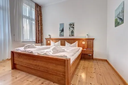 Schlafzimmer Villa Ahlbeck, Whg. Warnemünde