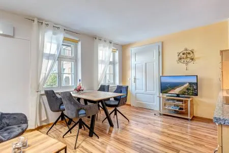 Wohnzimmer Villa Bellevue, Whg. 08