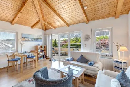 Wohnzimmer Ferienwohnung Sunset