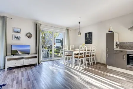 Wohnzimmer Ferienwohnung Strandperle