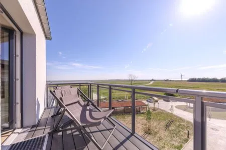 4 Ferienwohnung Sonnenberg Ostseebad Wustrow ZweiWasser Alte Seefahrtschule Balkon mit Weitblick  Sonnenberg