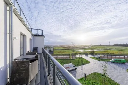 Ferienwohnung Boddenzauber Ostseebad Wustrow ZweiWasser Alte Seefahrtschule Balkon mit Weitblick  Boddenzauber