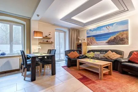 Wohnzimmer Düne 25, Whg. 1