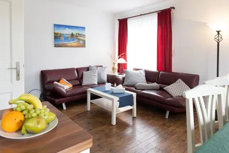 Wohnzimmer Ferienhaus Schlehenweg