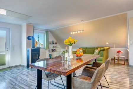 Wohnzimmer Haus zum Achterwasser, Whg. 2