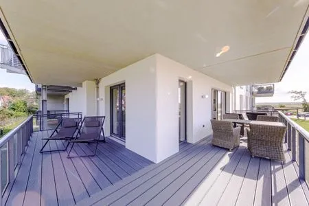 4 Ferienwohnung Strandliebe Ostseebad Wustrow ZweiWasser Alte Seefahrtschule Großer Balkon für Sonnenstunden  Strandliebe
