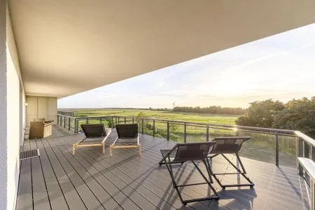 Ferienwohnung Strandblick Ostseebad Wustrow ZweiWasser Alte Seefahrtschule Traumahafter Balkon mit Weitblick  Strandblick