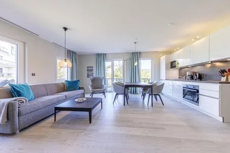 Ferienwohnung Meersinn Ostseebad Wustrow ZweiWasser Alte Seefahrtschule Gemütliches Wohnzimmer  Meersinn