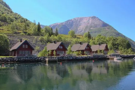 Ferienhäuser Fjordhytten 4-7 direkt am Maurangerfjord gelegen Fjordhytte-4